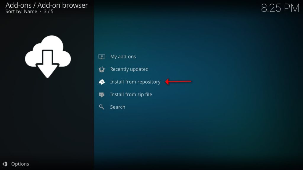 Kodi add on 3